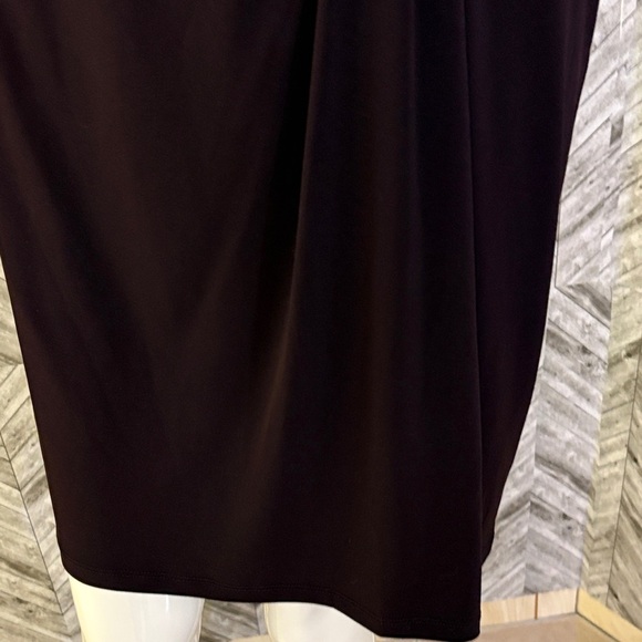 Michael Kors dark purple Long Sleeve Knot Dress, size large - Picture 7 of 12